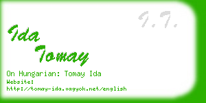 ida tomay business card